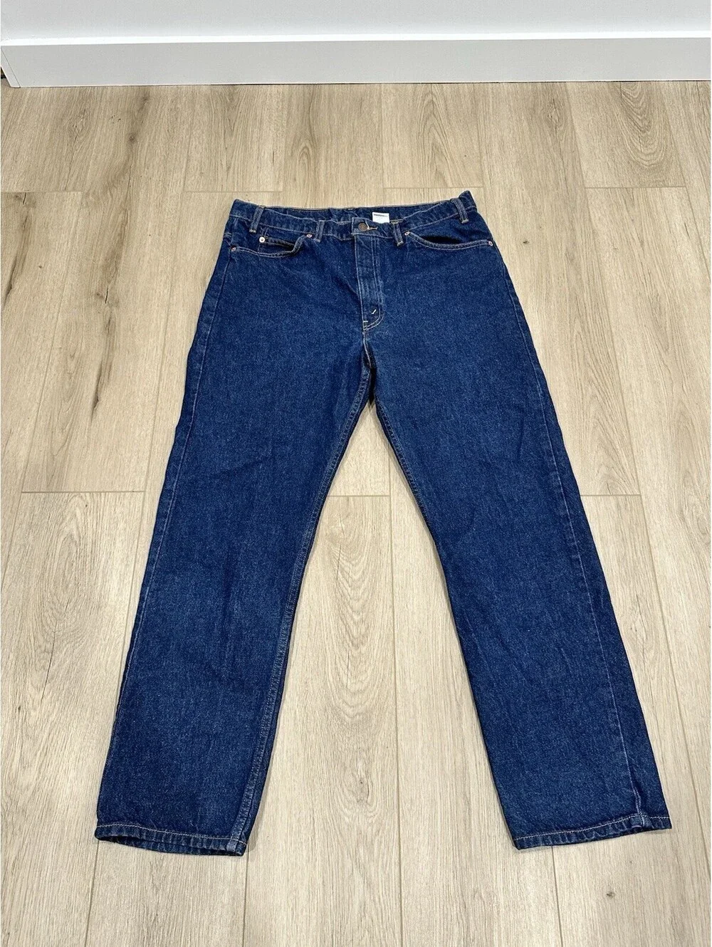 Vintage Levi's 505 Orange Tab Jeans Mens 36x30 Regular Straight Blue Denim 1995